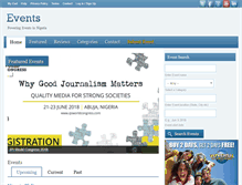 Tablet Screenshot of eventsinnigeria.com